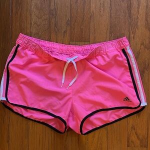 Adidas Women's Bright Pink Athletic Shorts